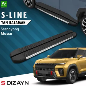 Universal uyumlu Ssangyong Musso Elektrikli S-Line Krom Yan Basamak 223 Cm 2025 Üzeri A+ Kalite modelleri DRS Tuning'de. Kaliteli malzeme, hızlı kargo ve