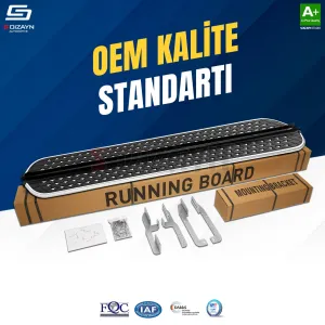 S-Dizayn Ssangyong Musso Diamond Krom Yan Basamak 213 Cm 2018-2026 A+ Kalite - Görsel 2