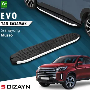 S-Dizayn Ssangyong Musso Evo Aluminyum Yan Basamak 213 Cm 2018-2026 A+ Kalite