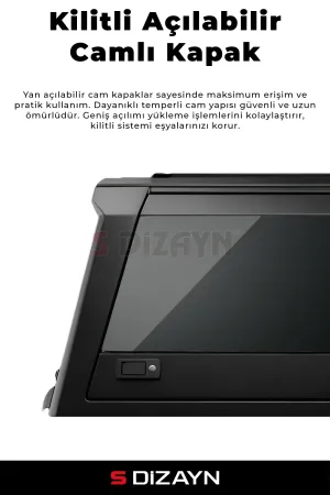 S-Dizayn Toyota Hilux Çelik Pro Kabin Çift Sürgülü Camlı 2026 Üzeri - Görsel 2