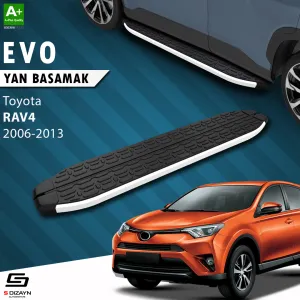Toyota RAV4 2005-2012 (XA30) uyumlu Rav 4 3 Evo Aluminyum Yan Basamak 163 Cm 2006-2013 modelleri DRS Tuning'de. Kaliteli malzeme, hızlı kargo ve güvenli