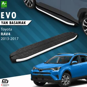 Toyota RAV4 2012-2018 (XA40) uyumlu Rav 4 4 Evo Aluminyum Yan Basamak 173 Cm 2013-2017 modelleri DRS Tuning'de. Kaliteli malzeme, hızlı kargo ve güvenli