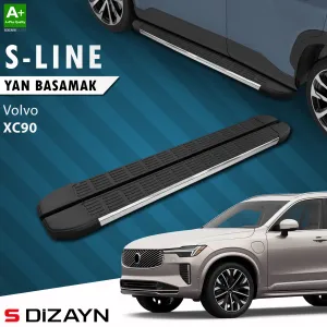 Volvo XC90 2015-Günümüz (B) uyumlu Makyajlı Benzinli S-Line Krom Yan Basamak 203 Cm 2024 Üzeri A+ Kalite modelleri Oto Aksesuar Shop'de. Kaliteli malzeme,