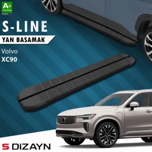Volvo XC90 2015-Günümüz (B) uyumlu Makyajlı Benzinli S-Line Siyah Yan Basamak 203 Cm 2024 Üzeri A+ Kalite modelleri Oto Aksesuar Shop'de. Kaliteli malzeme,