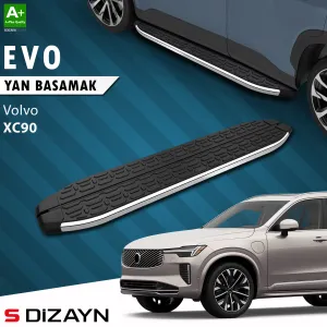 Volvo XC90 2015-Günümüz (B) uyumlu Makyajlı Hybrid Evo Krom Yan Basamak 203 Cm 2024 Üzeri A+ Kalite modelleri Oto Aksesuar Shop'de. Kaliteli malzeme, hızlı