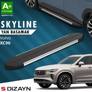 Volvo XC90 2015-Günümüz (B) uyumlu Makyajlı Hybrid Skyline Krom Yan Basamak 203 Cm 2024 Üzeri A+ Kalite modelleri DRS Tuning'de. Kaliteli malzeme, hızlı kargo