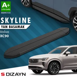 Volvo XC90 2015-Günümüz (B) uyumlu Makyajlı Hybrid Skyline Siyah Yan Basamak 203 Cm 2024 Üzeri A+ Kalite modelleri DRS Tuning'de. Kaliteli malzeme, hızlı kargo