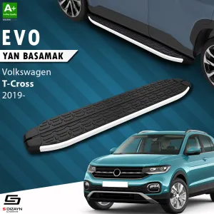 Volkswagen T-Cross 2018-Günümüz (C11) uyumlu VW Evo Aluminyum Yan Basamak 173 Cm 2019-2023 A+ Kalite modelleri Oto Aksesuar Shop'de. Kaliteli malzeme, hızlı